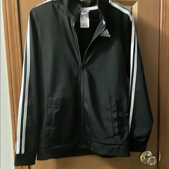 Adidas Black Jacket with White Accents - Picture 1 of 1